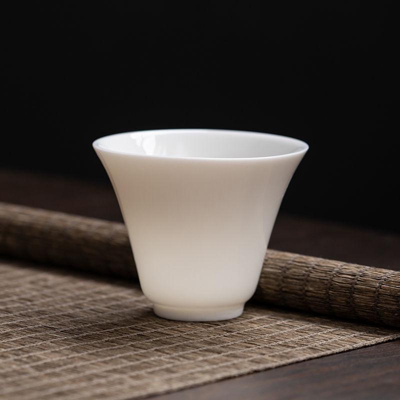 Handmade Mutton Fat White Porcelain Kung Fu Tea Cup - Ceramic Household Small Tasting Set