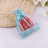 10pcs Window Linen Bundle Pocket Mesh Splicing Bag Cosmetic Organizer Storage Bag Jewelry Drawstring Storage Bag