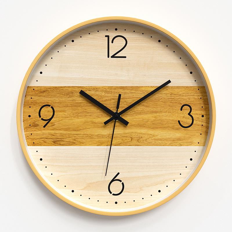 Fashion Silent Wall Clocks Creative Round Vintage Aesthetic Design Clock Wall Living Room Creative Reloj De Pared Decoration