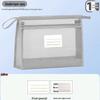 Dual-Layer Zippered Mesh File Bag for Students