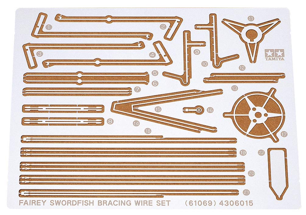 

Tamiya Masterpiece Series 69 Royal Navy Swordfish Etched Wire Plastic Model Kit Parts 61069 1/48 No.