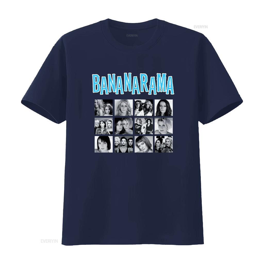 Bananarama Collage T-Shirt Schwarz Baumwolle Unisex Größe S Bis 2345xl Nb608 Vintage Gewaschen Bequemes Oberteil Für Den Alltag Unisex