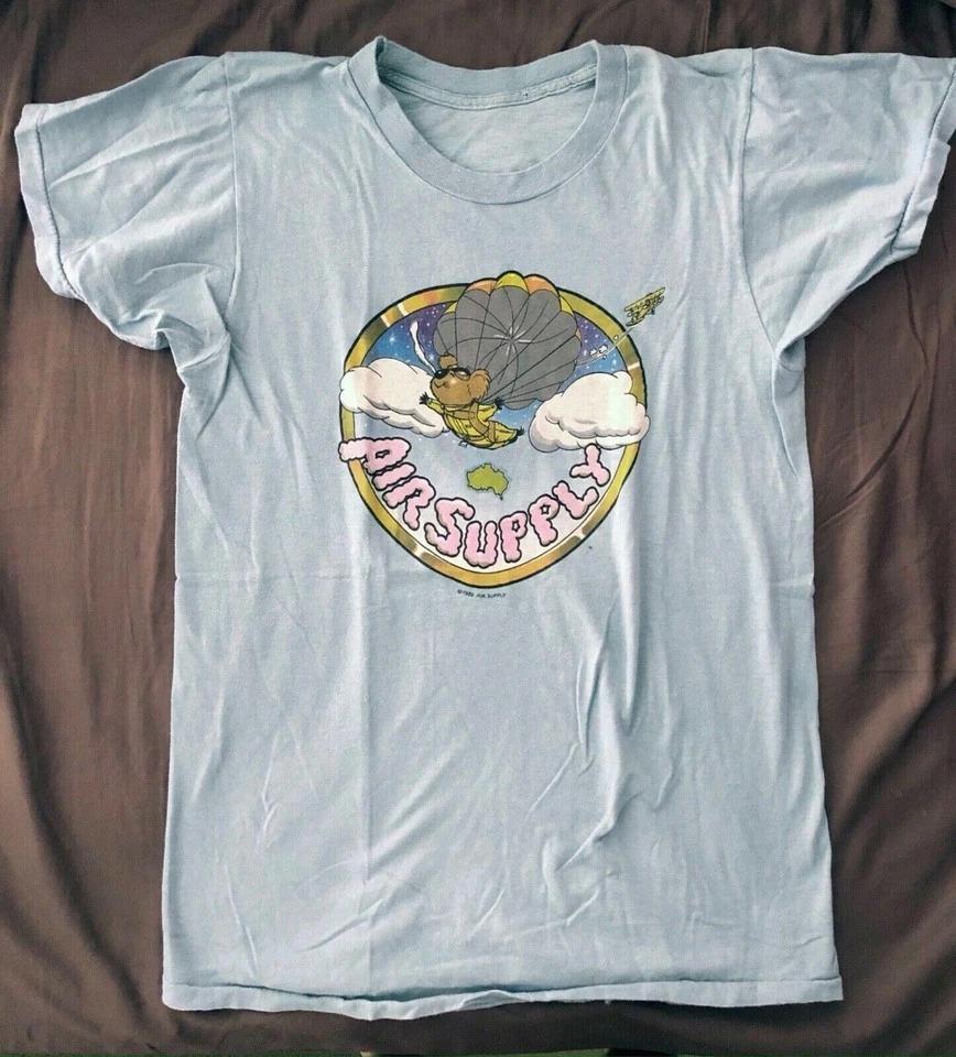 

AIR SUPPLY 1982 TOUR CONCERT Shirt Cute Light Blue Unisex S-5XL E1238 S