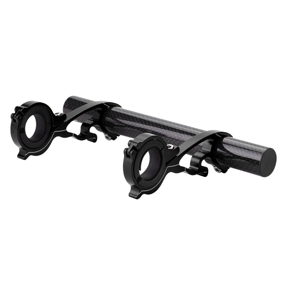 Bike Cycling Handlebar Extender Extension Holder Mount for GPS Lamp Units Headlights (Black)