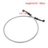 Motocykl Dirt Bike Opletená brzdová hadice Ocelové brzdové lanko Hydraulická trubka 28 stupňů Banjo 500mm-1200mm pro univerzální motocykl