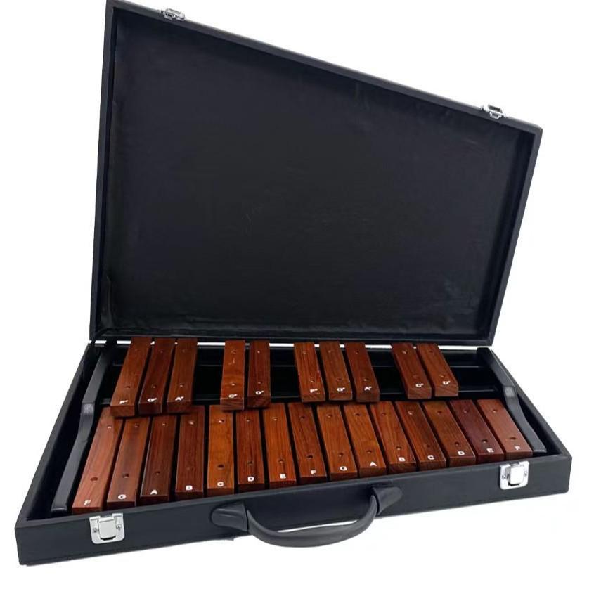 Rosewood 25-Note Xylophone for Kids - Orff Teaching Aid and Musical Instrument