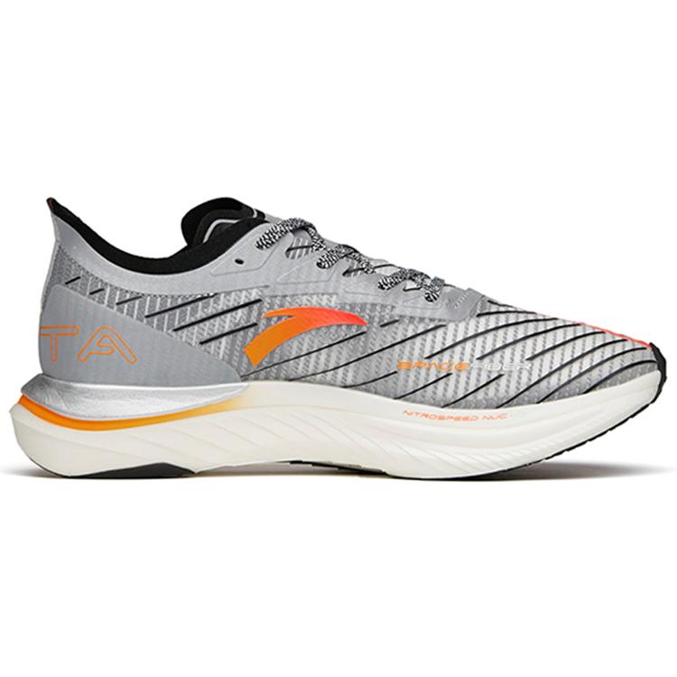 New Anta C202 GT Cushioning Slip Resistant Support Rebound Low Top Running Shoes Men's Silver Black Red Moon Eclipse 112145589S-4