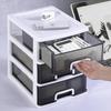 Desktop Drawer Organizer Translucent Fronts Office Supply