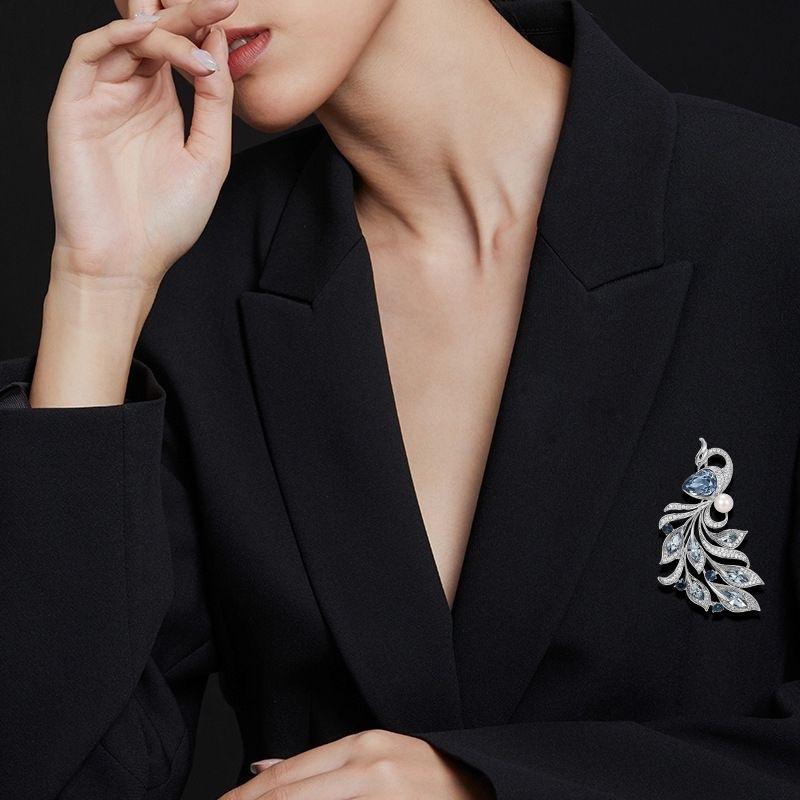 Phoenix Pearl Brooches For Women Clothing Coat Jewelry Accessries Gifts