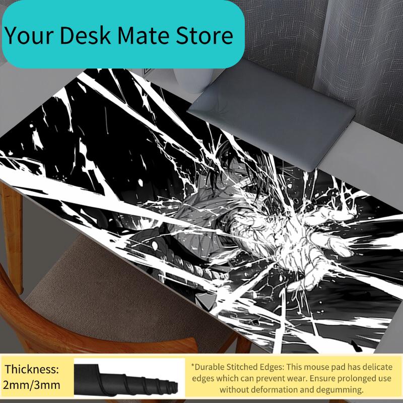 Naruto Sasuke Mouse Pad Anime Gaming Accessories Large Carpet Gamer PC Computer Mouse Pads Keyboard Desk Mat Mausepad