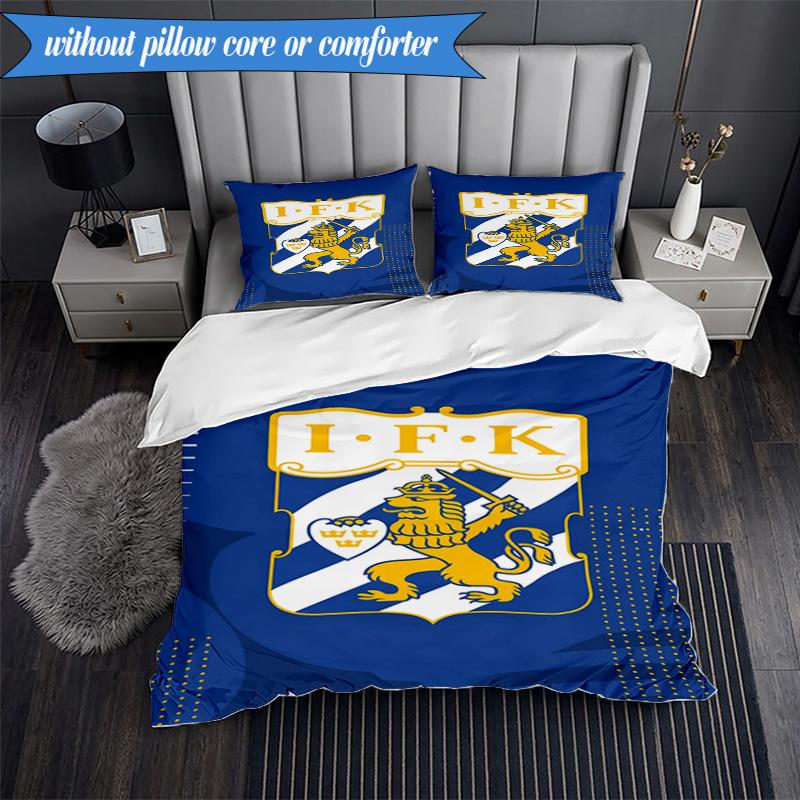 3PCS Ifk Lion Crest Emblem Bedding Set 2D Printing (Includes 1 Duvet Cover + 2 Pillowcases Coreless), Bedroom decor,Fan gift