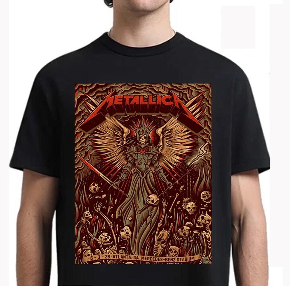 Metallica M72 Pop-Up Магазин Атланта Джорджия 3 Июня 2025 Унисекс Футболка XXXL