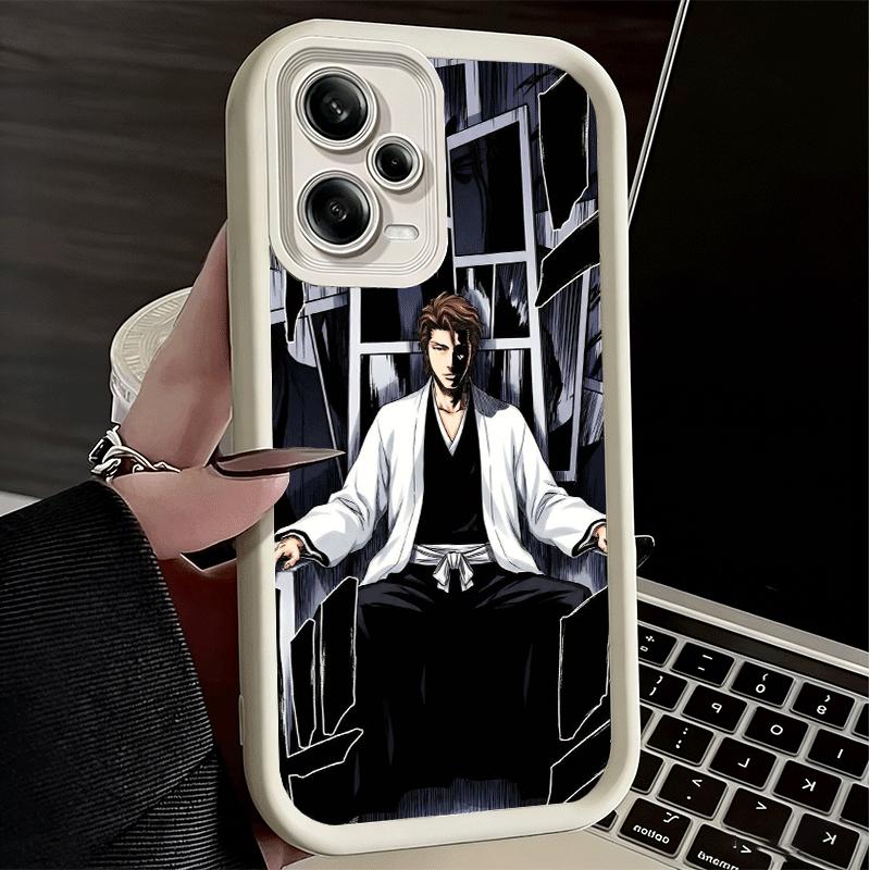 Phone Case for Xiaomi Redmi Note 15 14 13 Pro Plus Bleach Aizen Sousuke Shell 12S 11 11S 11T 5G 14S Soft Silicone Funda