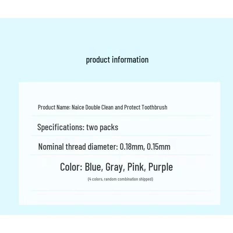 NICE A5 Dual Care Soft Bristle Toothbrush