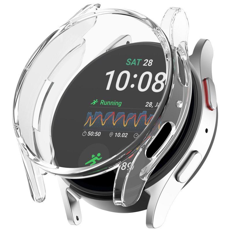 Επιμετάλλωση Θήκη Για Samsung Galaxy Watch 7 40mm 44mm Λουράκι Samrt Watch Πλήρης Προφυλακτήρας Προστατευτική Κάλυψη TPU Προστατευτικό Οθόνης