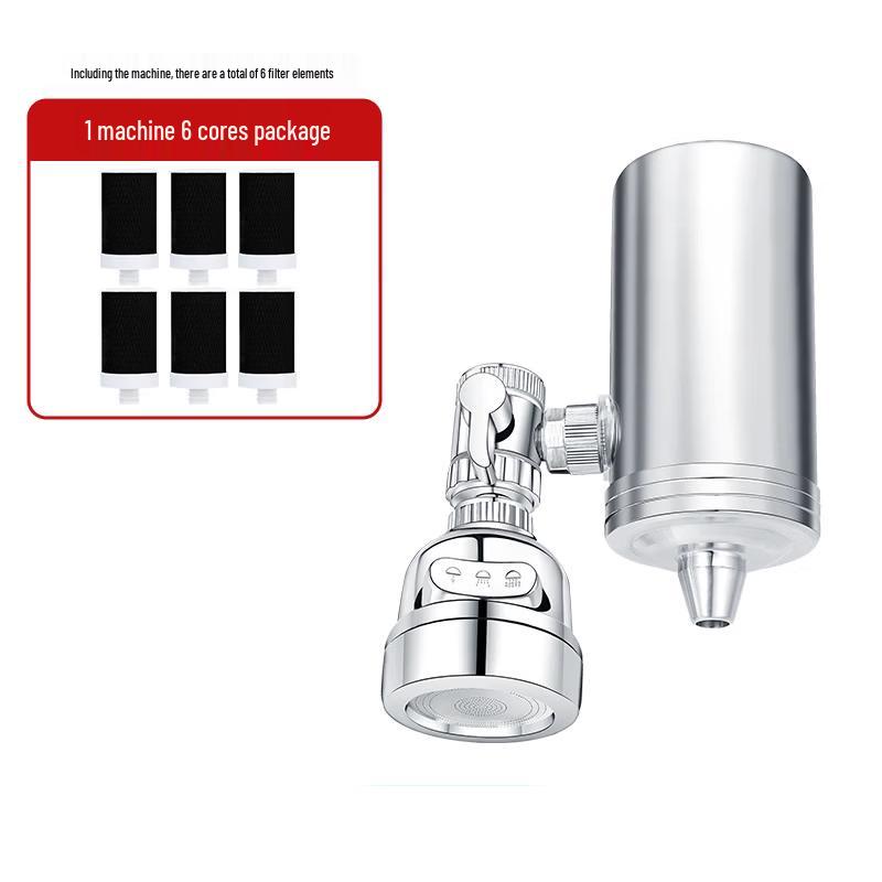 TLXT Enhanced Faucet Water Purifier with 6 Filter Cartridges