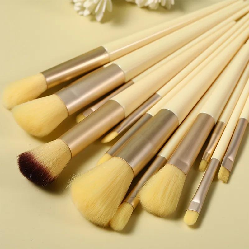 13 PCS Makeup Brushes Set Eye Shadow Foundation Women Cosmetic Brush Eyeshadow Blush Beauty Soft Tools Bag Makeup Brush Set