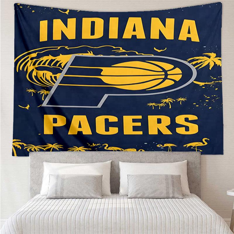 Pacers Basketball Team Quick-Dry Tapestry Hanging for Bedroom,Livingroom, Playroom,Decor Art Room Wall Tapestry Holiday and Birthday Gifts