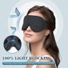Sleep Mask for Side Sleeper, Light Blocking Sleeping Eye Mask for Women Men, 3D Contoured Cup Night Blindfold, Luxury Eye Cover Eyeshade with Adjusta