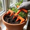 Plastic Handheld Sowing Tool 5-Prong Depth Marker Tool Seeder Spreader Planter  Flower Planting