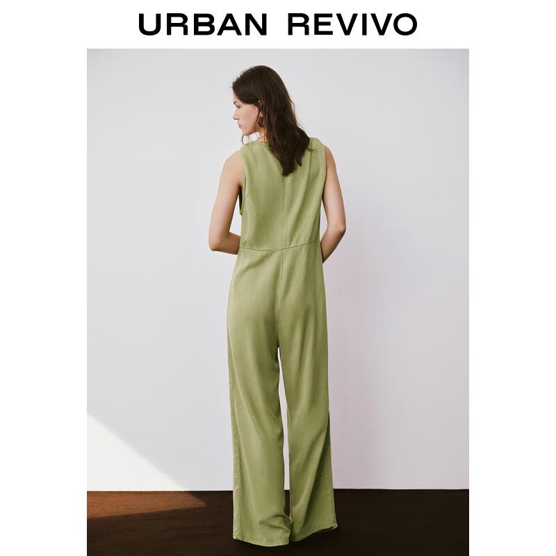 UR Women's 2024 Summer Casual Back Zipper Jumpsuit