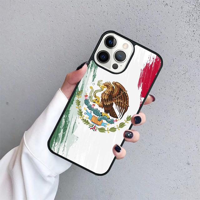 Vintage Mexico Mexican Flag Coque Shell For iPhone 17 Air 15 16 14 13 12 Pro Max 11 Pro Max Plus Phone Case Cover