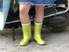 Women's Lightweight Mid-Tube Rubber Rain Boots - Fashionable, Soft, and Sweat-Absorbing for All Seasons.