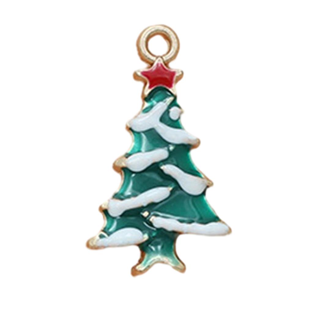 Christmas Tree Charms Jewelry Making Charms Pendant for Necklace Bracelet Earring Making Cristmas Stocking Stuffer