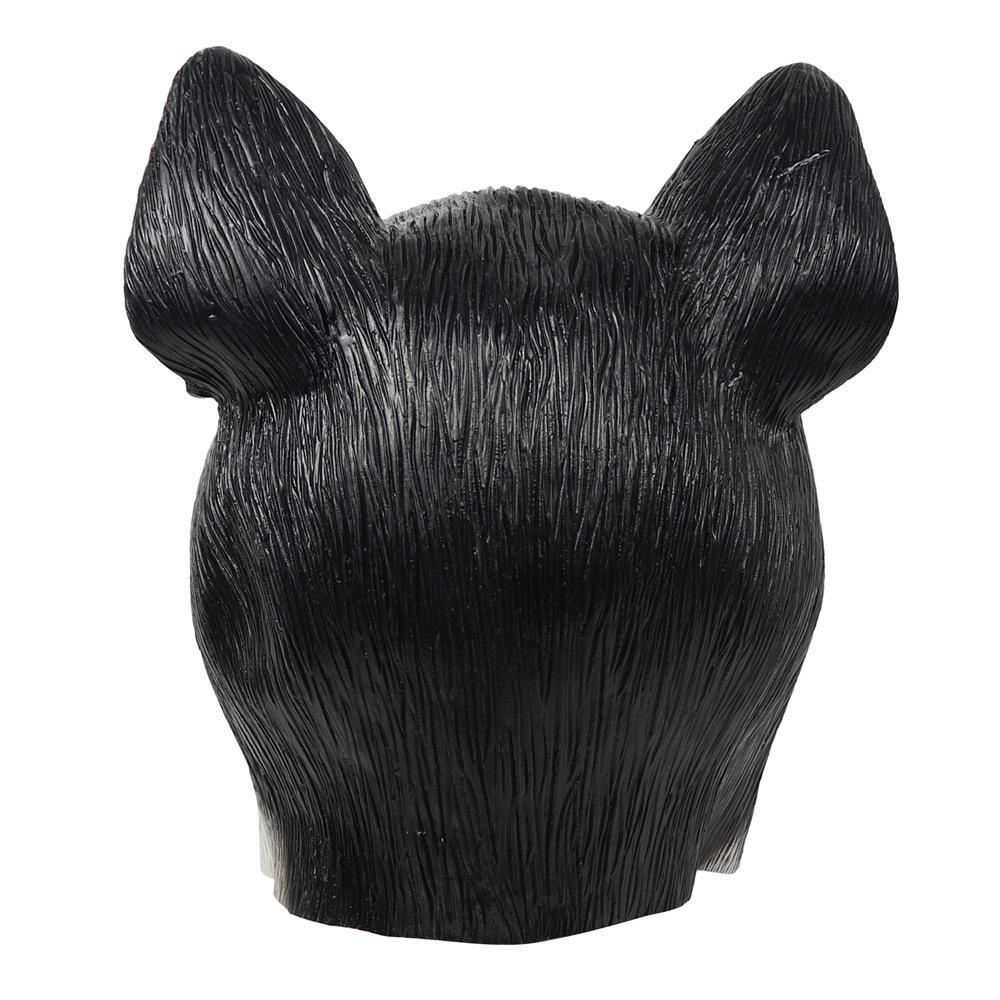 Black Cat Mask Halloween Carnival Latex Flower Cat Hood Mask Cat Head Mask Cute Cat Dress Up Headgear