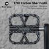 WEST BIKING Ultra-Light Carbon Fiber Pedals 3 Bearing Cycling Pedals Labor Saving Anti-Slip MTB Road Bicycle Pedal Accessories