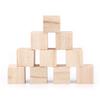 30PCS Square Wood Square Blocks Blank Wooden Blocks Wood Handmade DIY Wood Cubes  Arts Crafts