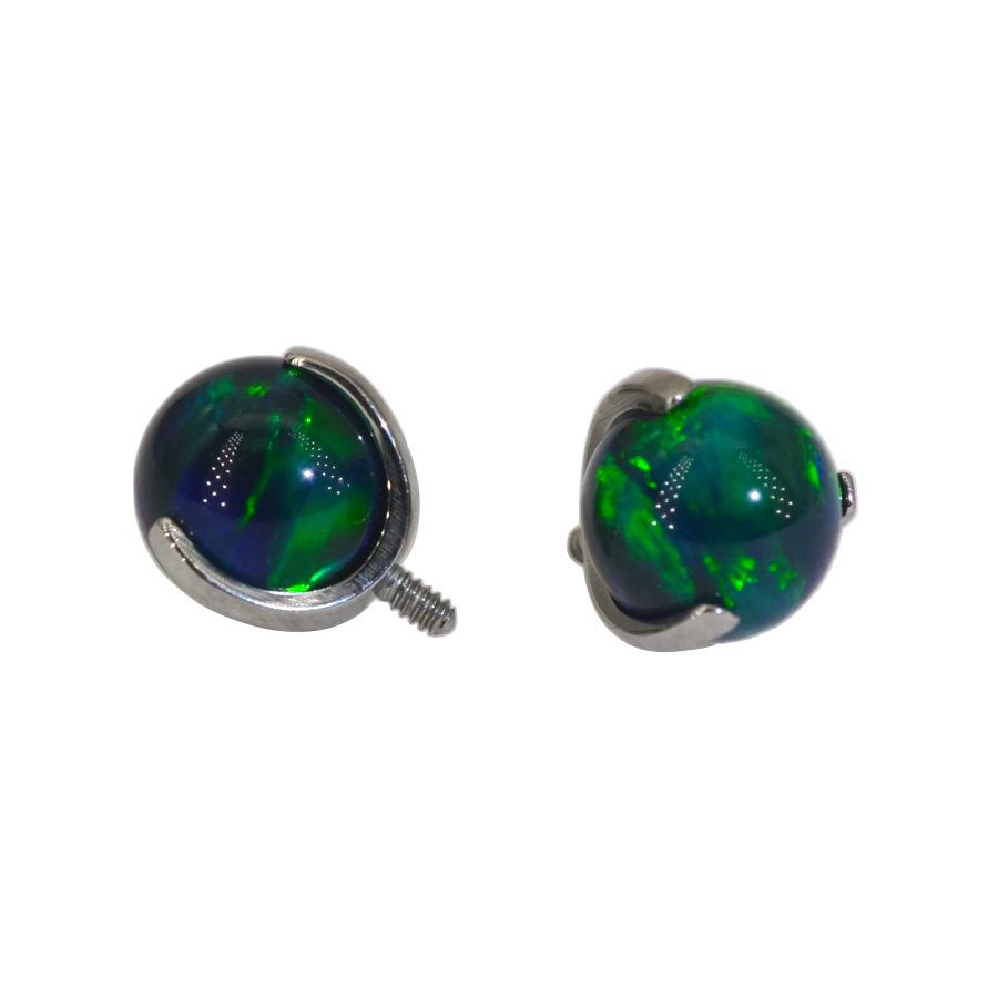 G23 Titanium Aurora Jelly Opal Stud for Ear, Lip, Tongue, and Cartilage Piercings