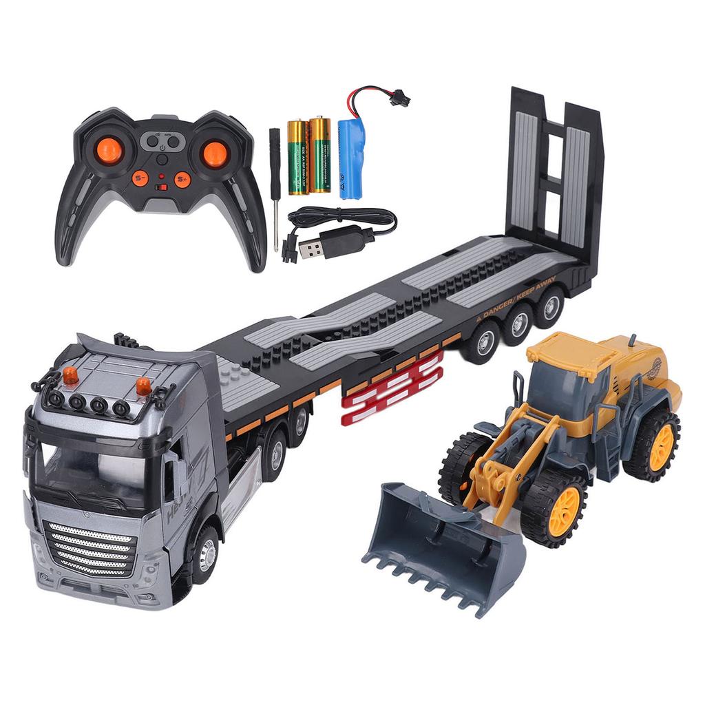 Kids Single Layer Transport Truck Toy 9 Channel Light and Music Transport Vehicle Toy Openable Door