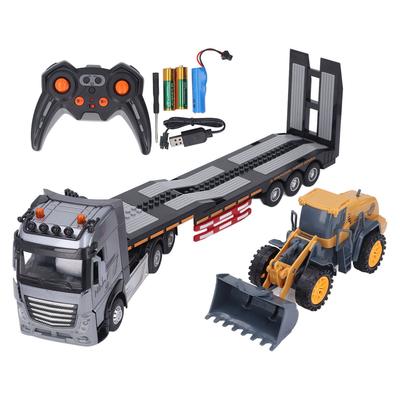 Kinder Einschichtiger Transport LKW Spielzeug 9 Kanal Licht und Musik Transportfahrzeug Spielzeug Öffnungsfähige Tür