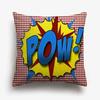 American POP ART Cushion Covers BANG WOW BOOM POW Cushion Cover Home Decorative Linen Pillow Case for Sofa CouchQ,