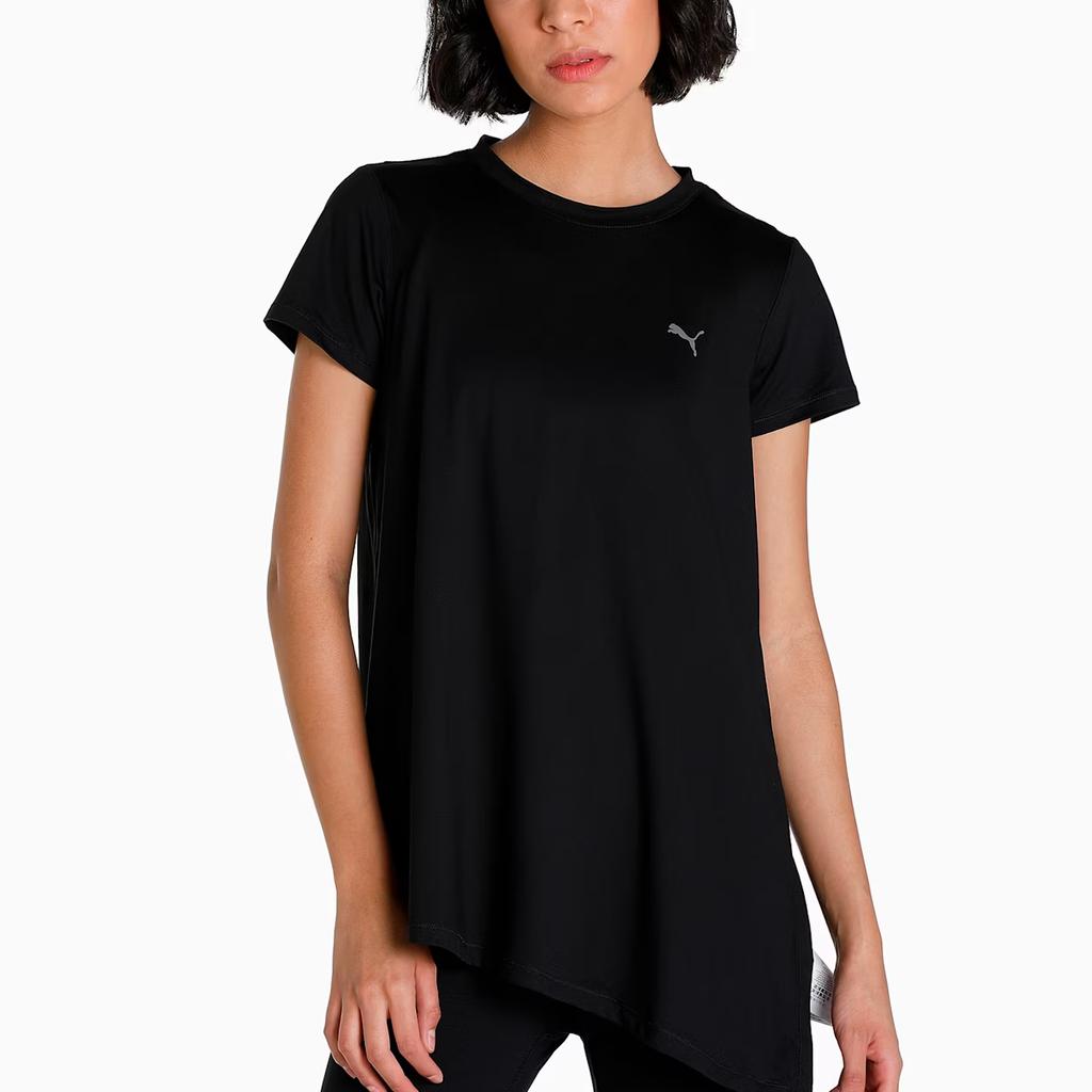 Puma Umstandsstudio Oversized Trainings-T-Shirt Damen Oberteile Schwarz 522434-01