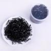 Black Thick Elastic Hair Bands: No-Damage Hair Ties for Women & Kids