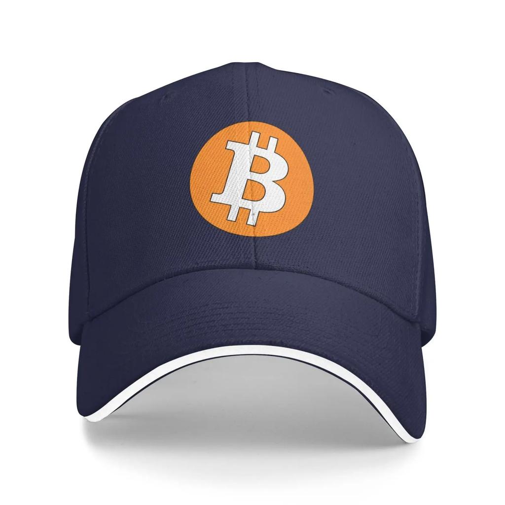 Bitcoin Print Baseball Cap Unisex Adjustable Sandwich Hat Vintage Outdoor Summer Travel Sun Snapback Baseball Cap Hat Web3
