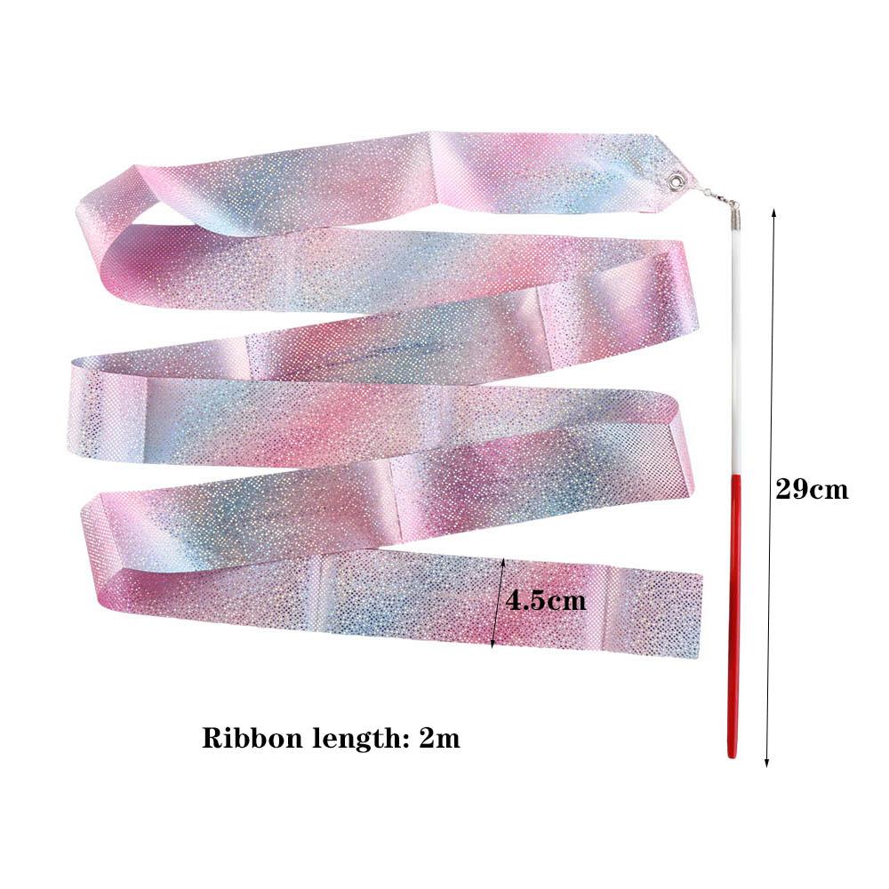 Stick Kids Training Tool Flashing Star Gym Ribbons Dance Ribbon Twirling Rod Ballet Streamer