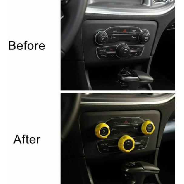 3X Air Conditioner Button Panel Trim for Dodge Challenger/Charger Chrysler 300