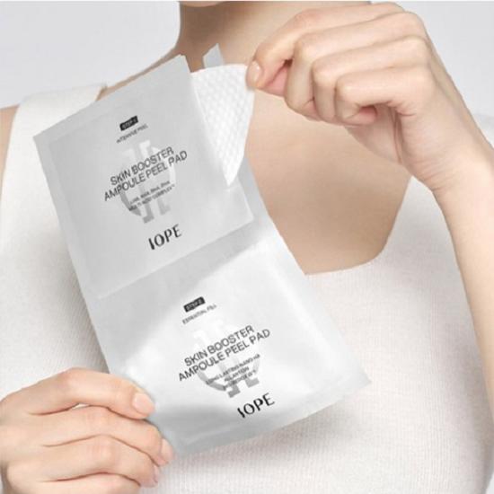 Iope Skin Booster Ampoule Peel Pad, 8 Sheets, 1 Set