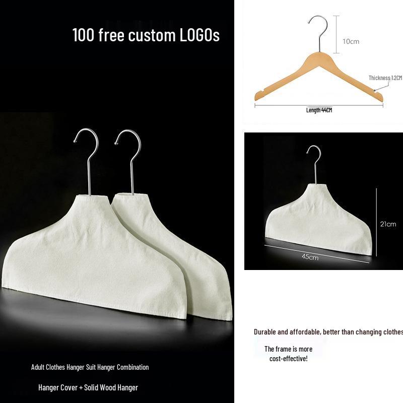 Protiskluzová ramínka z bavlny a lnu s prachotěsným látkovým potahem, proti sklouzávání z ramen, nezanechávají stopy, všestranná