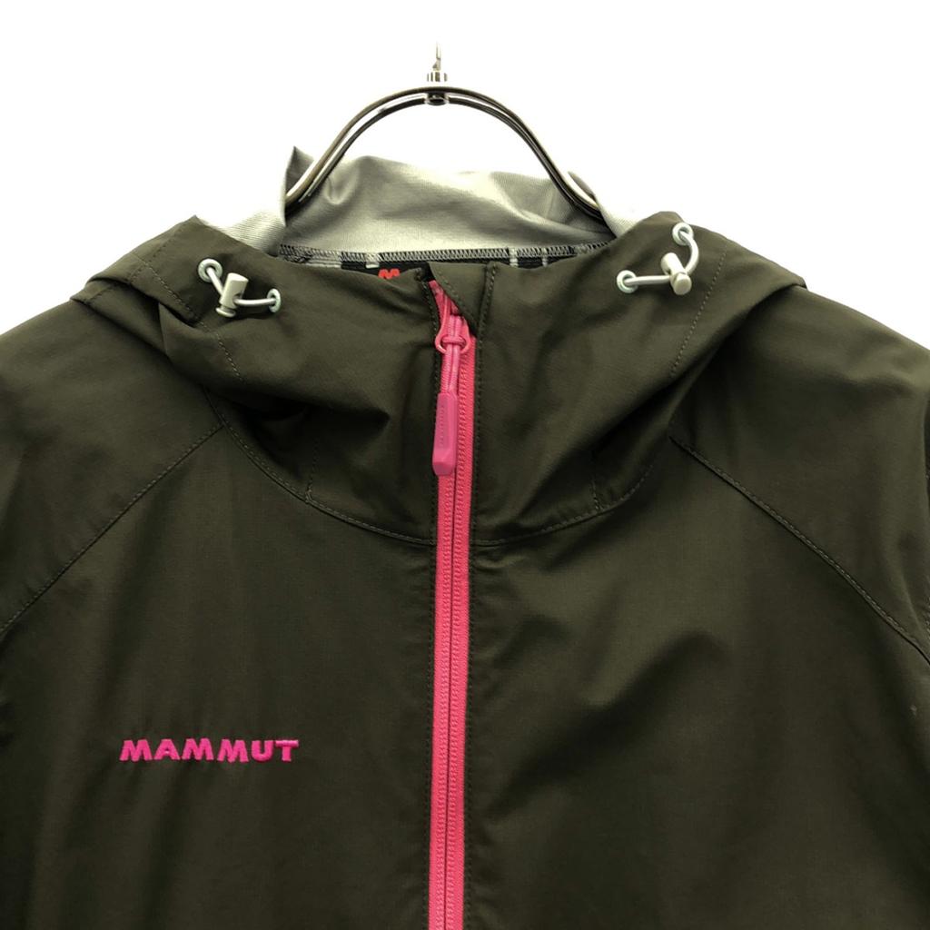 Mammut Bluza z haftem logo Kurtka nylonowa S khaki Podwójny zamek Outdoor Kobiety Używana