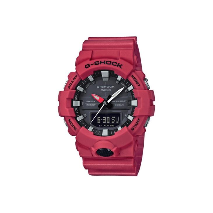 Casio G-Shock Youth Series Dual Display Quartz Watch Men Watches Black GA-800-4A Red Case