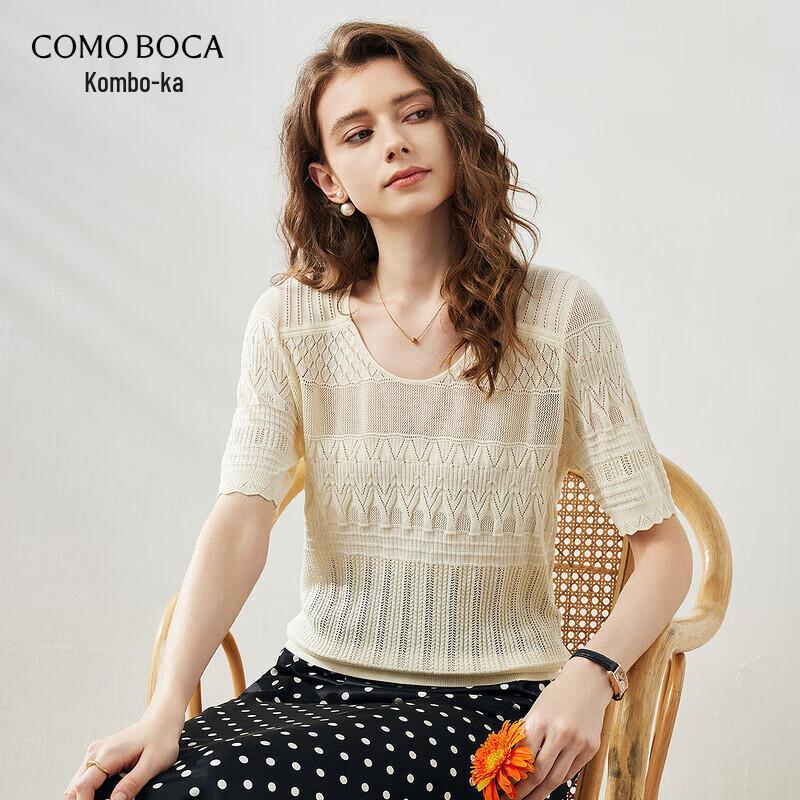 Women s Mulberry Silk Blend Short-Sleeve Knit Top 2XL