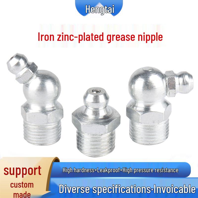 

Набор масленок из оцинкованного железа M6-M12: Прямые и угловые для экскаваторов M6 45°