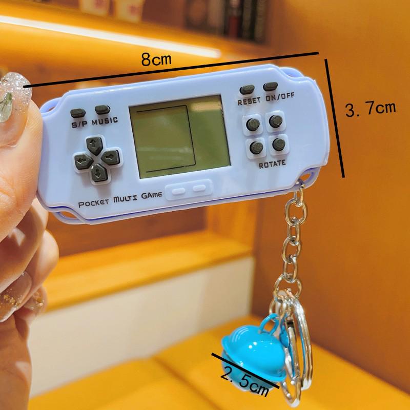 

Mini Retro Tetris Keychain - Cute Handheld Game Console for Kids