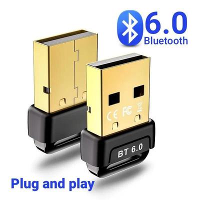 USB Bluetooth 6.0-adapter Ljud USB-mottagare Sändare För PC Bärbar dator Trådlös USB-adapter för tangentbord/mus/hörlurar/högtalare