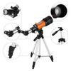 70mm Astronomical Telescope 150X High Power Monocular Telescope Refractor Spotting Scope with 5*24 Finder Scope Tripod Moon Filter 3X Barlow Lens for
