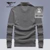 Septwolves Men's Pure Cotton Long-Sleeved Polo Shirt